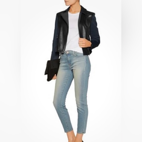 JBrand Aiah lamb leather moto jacket. Size Small - Picture 3 of 11